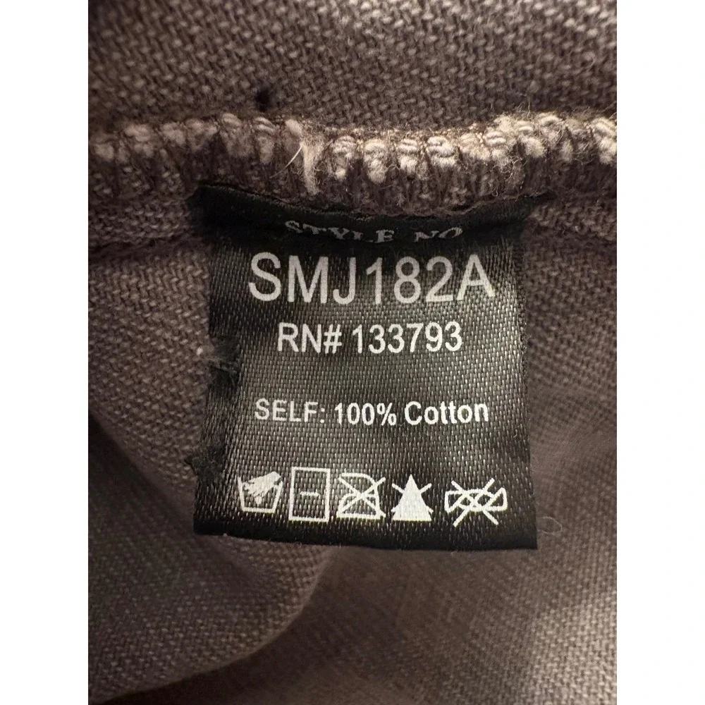 POL Womens Longline Denim Dress/Shacket Distressed Frayed Hem - Large - Picture 8 of 8